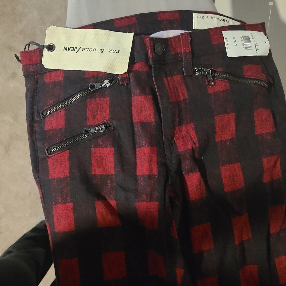 Rag&Bone Skinny Jeans Black/Buffalo Sz 30